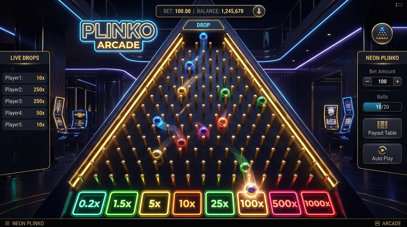 لعبة بلينكو Plinko أون لاين